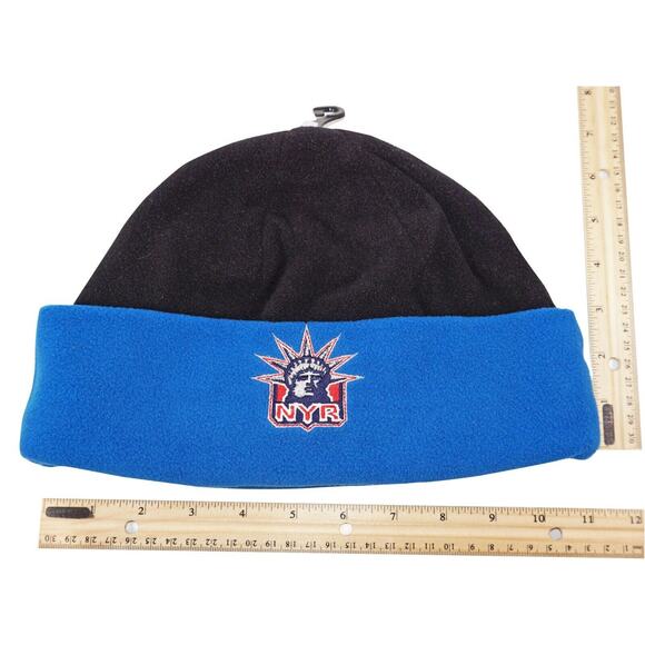 New York NY Rangers Nhl Hockey Beanie Cap - Lady Liberty Logo Fleece Cuffed Hat - Picture 2 of 8